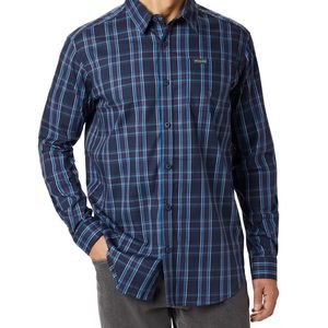 COLUMBIA! Vapor Ridge III Plaid Button Up Shirt, Blue. XL